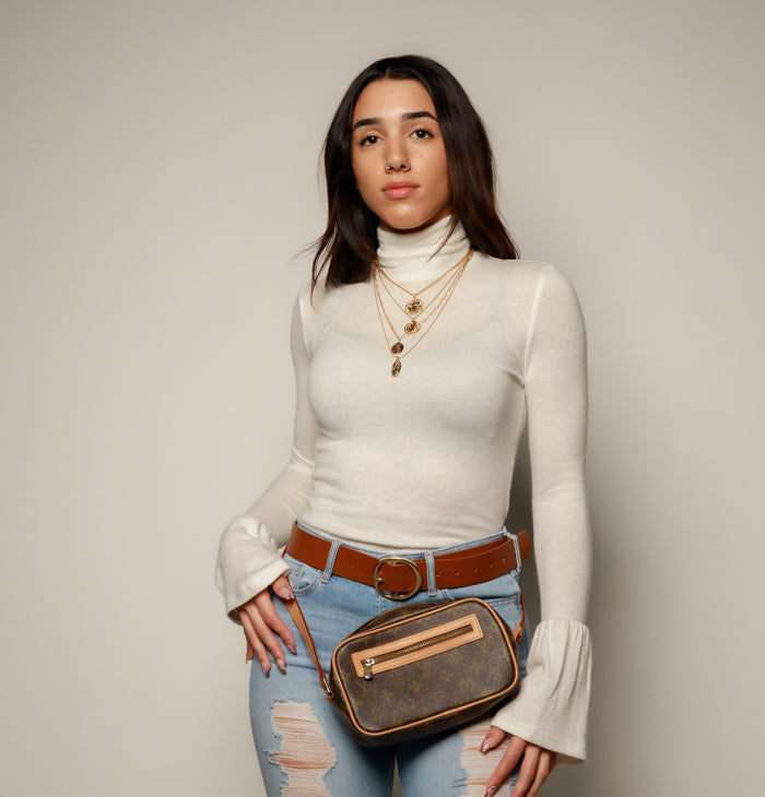 Turtle Bell | Mockneck Knit (White)