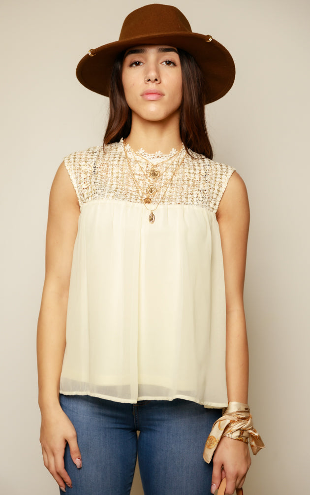 Golden Goddess | Fluttering Top