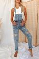 The Axel | Distressed Overalls