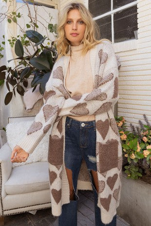 EnCreme | Heart Knit Cardigan
