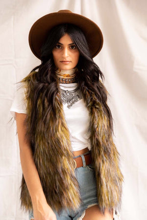 Riding Hood | Faux Fur Vest - PepperLilly