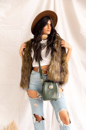 Riding Hood | Faux Fur Vest - PepperLilly