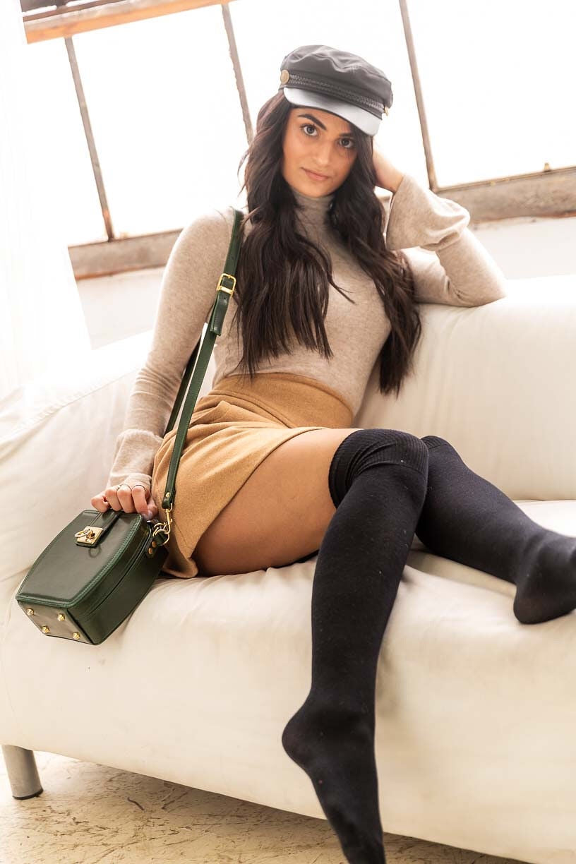 Turtle Bell | Mockneck Knit (Oatmeal) - PepperLilly