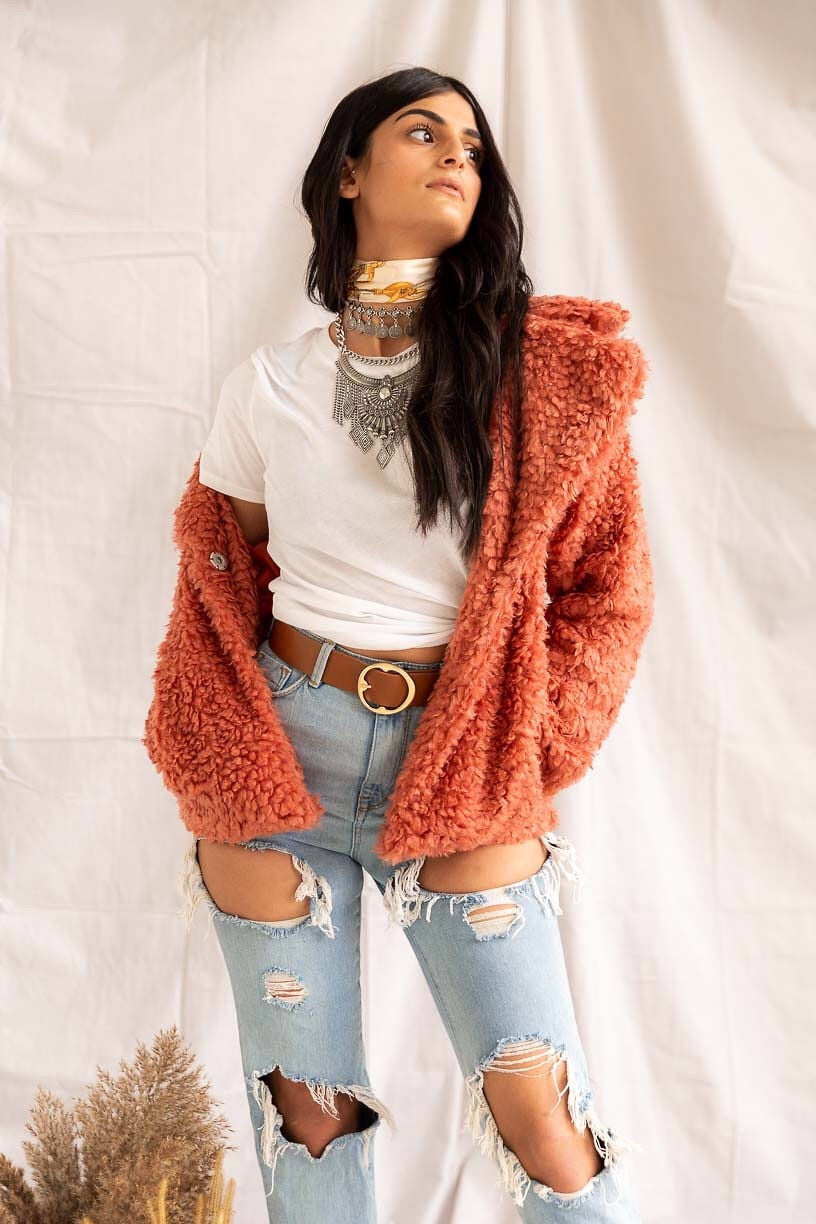 Hayden’s Bonfire | Faux Fur Coat - PepperLilly